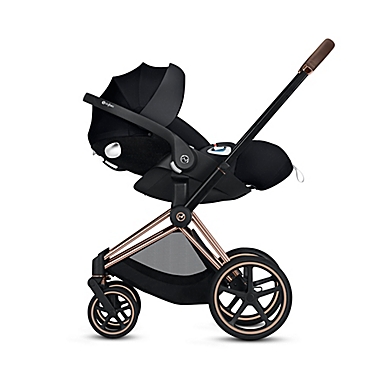 CYBEX PRIAM Stroller with Matte Black Frame and Manhattan Grey Seat. View a larger version of this product image.