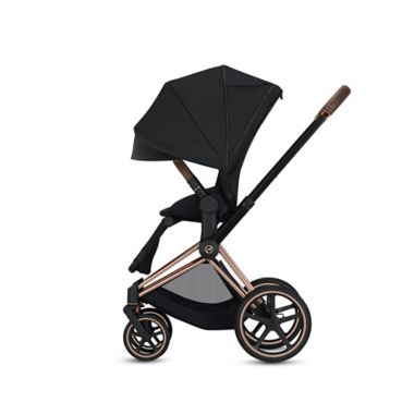 CYBEX PRIAM Stroller with Matte Black Frame and Premium Black Seat. View a larger version of this product image.