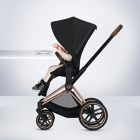 Alternate image 6 for CYBEX PRIAM Stroller with Matte Black Frame and Premium Black Seat