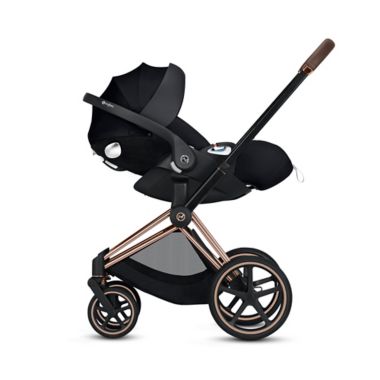 CYBEX PRIAM Stroller with Matte Black Frame and Premium Black Seat. View a larger version of this product image.