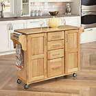 Alternate image 1 for Home Styles Natural Wood Kitchen Cart with Breakfast Bar