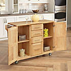 Alternate image 2 for Home Styles Natural Wood Kitchen Cart with Breakfast Bar