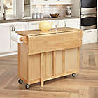 Alternate image 3 for Home Styles Natural Wood Kitchen Cart with Breakfast Bar