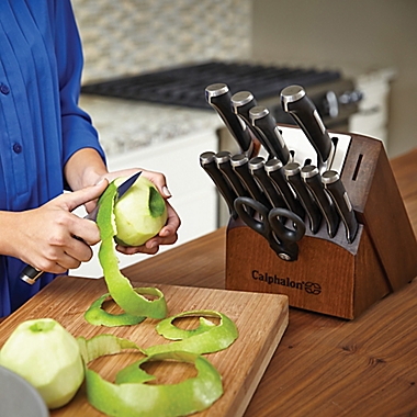 Calphalon&reg; Precision Self-Sharpening 15-Piece Cutlery Set with SharpIN&trade; Technology. View a larger version of this product image.
