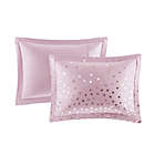 Alternate image 5 for Intelligent Design Zoey Metallic Triangle 4-Piece Twin/Twin XL Comforter Set in Purple/Silver
