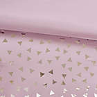 Alternate image 6 for Intelligent Design Zoey Metallic Triangle 4-Piece Twin/Twin XL Comforter Set in Purple/Silver