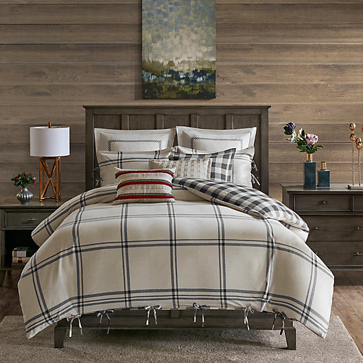 Alternate image 1 for Madison Park Signature Willow Oak Reversible Queen Comforter Set in Grey