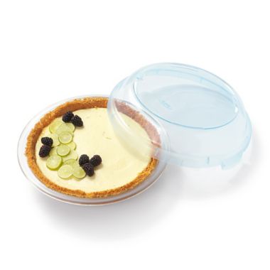 OXO Good Grips&reg; Covered Pie Dish in Light Blue. View a larger version of this product image.