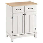 Alternate image 0 for Home Styles Small Buffet/Server with Natural Wood Top in White