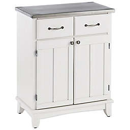 Home Styles Small Buffet/Server with Stainless Steel Top