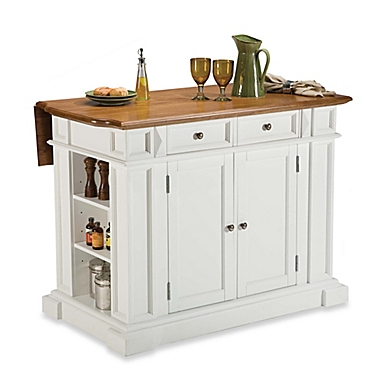 Home Styles Kitchen Island with Distressed Oak Top. View a larger version of this product image.