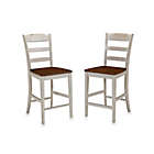 Alternate image 6 for Home Styles Monarch 3-Piece Kitchen Island with Stools in Antiqued White