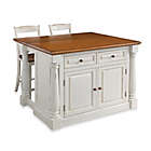 Alternate image 0 for Home Styles Monarch 3-Piece Kitchen Island with Stools in Antiqued White