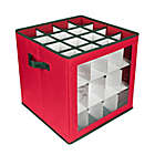 Alternate image 2 for Honey-Can-Do&reg; Ornament Storage Cube in Red