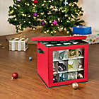 Alternate image 1 for Honey-Can-Do&reg; Ornament Storage Cube in Red