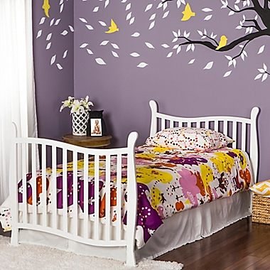 Dream On Me Piper 4-In-1 Convertible Mini Crib in White. View a larger version of this product image.