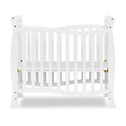 Dream On Me Piper 4-In-1 Convertible Mini Crib in White