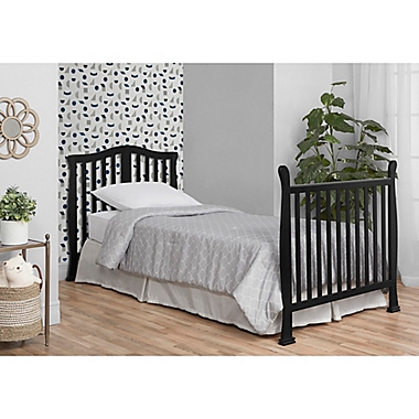Dream On Me Naples 3-In-1 Convertible Mini Crib in Black. View a larger version of this product image.