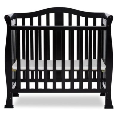 Dream On Me Naples 3-In-1 Convertible Mini Crib in Black