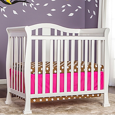Dream On Me Naples 3-In-1 Convertible Mini Crib in White. View a larger version of this product image.
