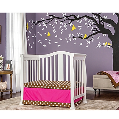 Dream On Me Naples 3-In-1 Convertible Mini Crib in White. View a larger version of this product image.