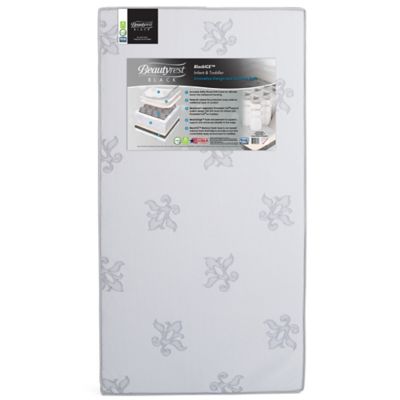 Beautyrest&reg; BlackICE 2-Stage Crib and Toddler Mattress in White