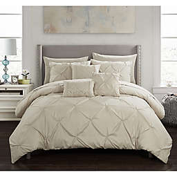 Chic Home Salvatore 10-Piece King Comforter Set in Taupe