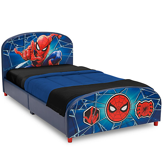 Alternate image 1 for Delta Children Marvel® Spider-Man Upholstered Twin Bed