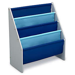 Delta Children Sling Book Rack Bookshelf in Grey/Blue