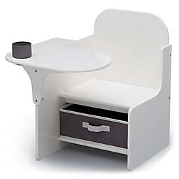 Delta Children MySize Chair Desk with Storage Bin in Bianca White
