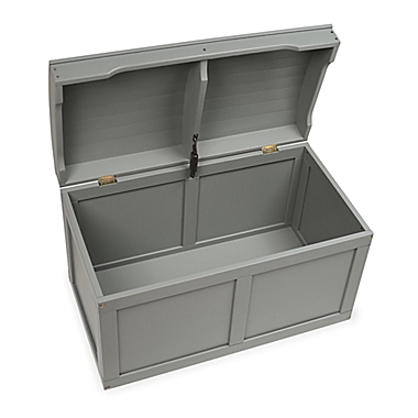 Badger Basket Barrel Top Toy Box in Grey. View a larger version of this product image.
