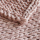 Alternate image 2 for Madison Park Chunky Double Knit Throw Blanket in Blush