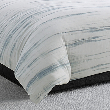 Vera Wang&reg; Marble Shibori King Duvet Cover in Silver/Blue. View a larger version of this product image.