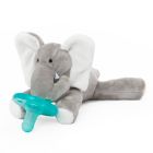 Alternate image 1 for WubbaNub&trade; Size 0-6M Elephant Infant Pacifier in Grey