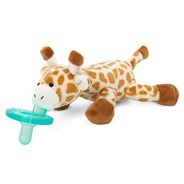 WubbaNub&trade; Size 0-6M Giraffe Infant Pacifier in Brown. View a larger version of this product image.