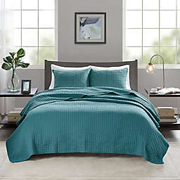 Madison Park Keaton 3-Piece King/Calfornia King Coverlet Set in Teal