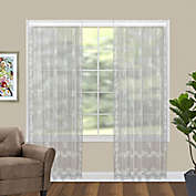 Divine Sheer Floral Window Curtain Panel (Single)