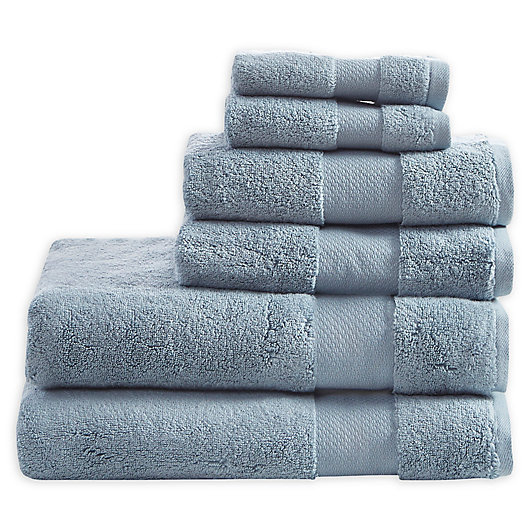 Bath Towel Set 6 Pc Soft Plush Absorbent 100% Cotton Terry Cloth Neutral Color 