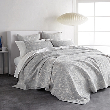 DKNY Sunwashed Reversible Twin Quilt in Grey. View a larger version of this product image.