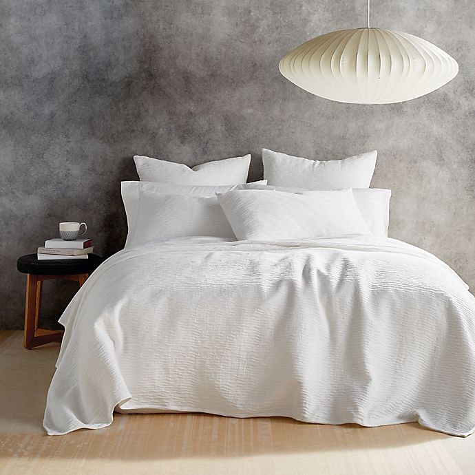 Dkny Stonewashed Matelasse Bedding, Dkny White Duvet Cover Queen