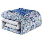 Alternate image 5 for Heather Medallion Reversible Twin/Twin XL Duvet Cover Set in White
