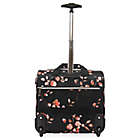 Alternate image 1 for Bebe Valentina Valentina 16.5-inch Softside Wheeled Underseat Luggage in Floral