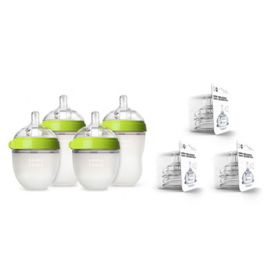 comotomo&reg; 7-Piece Baby Bottle Gift Set in Green