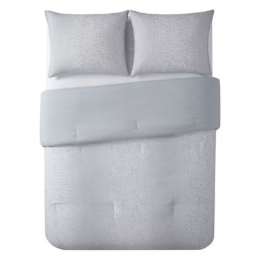 Christian Siriano NY&reg; Jasper 2- Piece Twin XL Duvet Set in Grey. View a larger version of this product image.