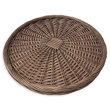 Bee &amp; Willow&trade; Wicker Charger Plate in Grey. View a larger version of this product image.
