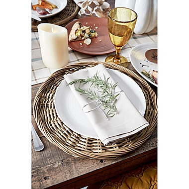 Bee &amp; Willow&trade; Wicker Charger Plate in Grey. View a larger version of this product image.
