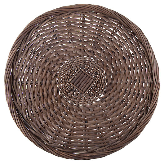 Alternate image 1 for Bee & Willow™ Wicker Charger Plate in Grey