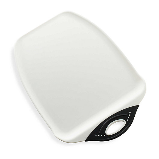 Alternate image 1 for Dexas® Chop and Scoop™ Large Cutting Board in White/Black