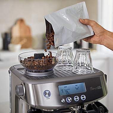 Breville&reg; Barista Pro&trade; Stainless Steel Espresso Maker in Black Truffle. View a larger version of this product image.