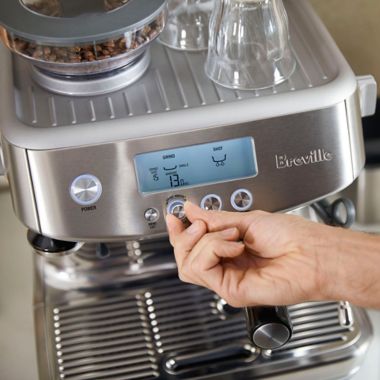 Breville&reg; Barista Pro&trade; Stainless Steel Espresso Maker in Black Truffle. View a larger version of this product image.